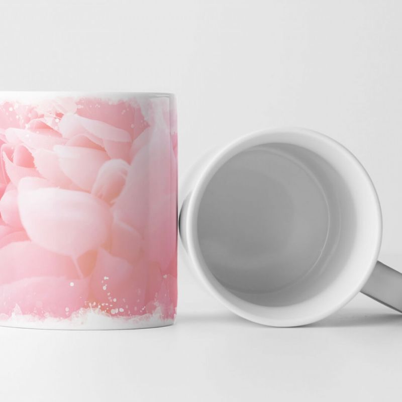 Tasse Geschenk Naturfotografie – Zartrosa Blüten