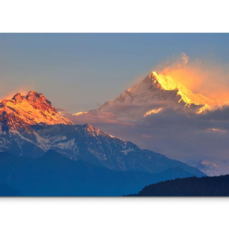 120x80cm Wandbild Himalaya Gebirge Schnee Sonnenaufgang