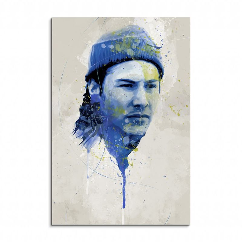 Keanu Reeves I Aqua 90x60cm Wandbild Aquarell Art