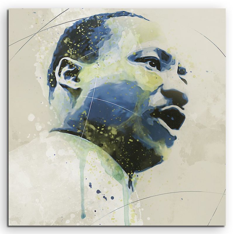 Martin Luther King Aqua 60x60cm Aqua Art Wandbild