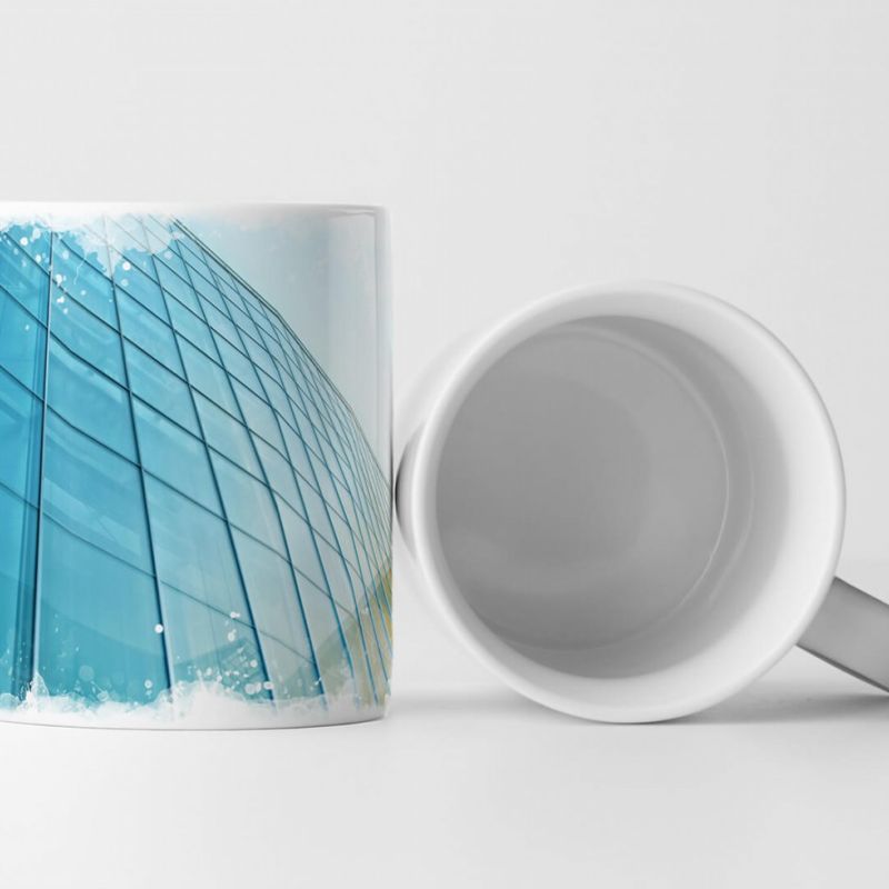 Tasse Geschenk Künstlerische Fotografie – Futuristischer Gebäudeentwurf