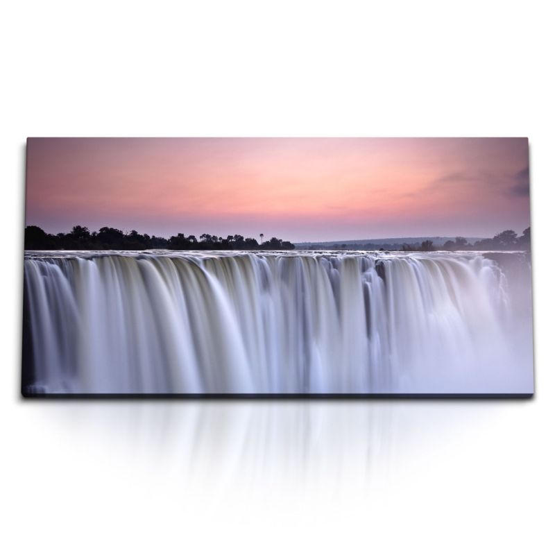 Kunstdruck Bilder 120x60cm Victoriafälle Wasserfälle Afrika Viktoria Wasserfall