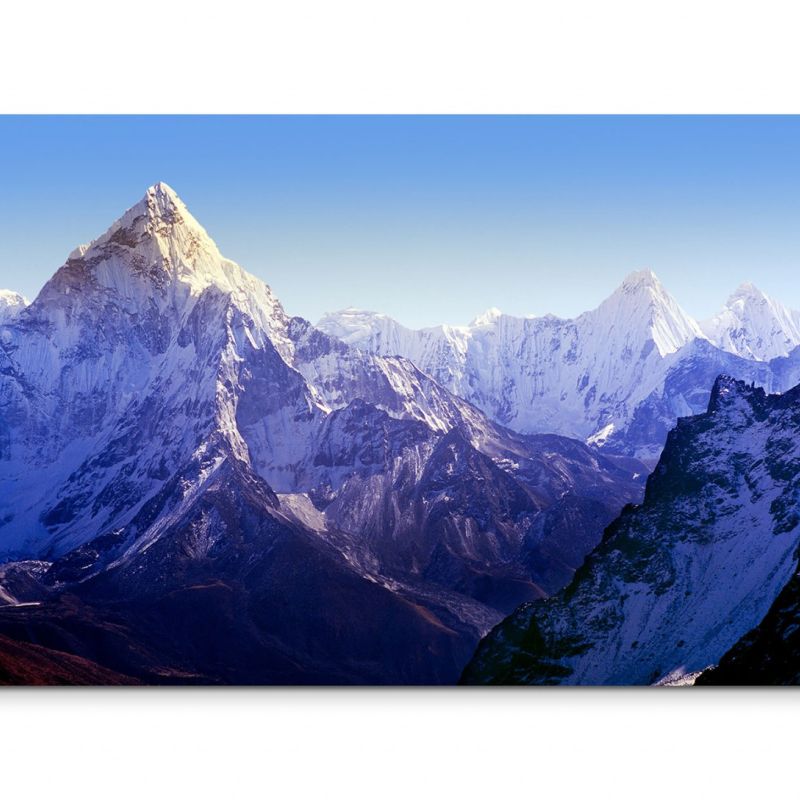 120x80cm Wandbild Nepal Himalaya Gebirge Schnee