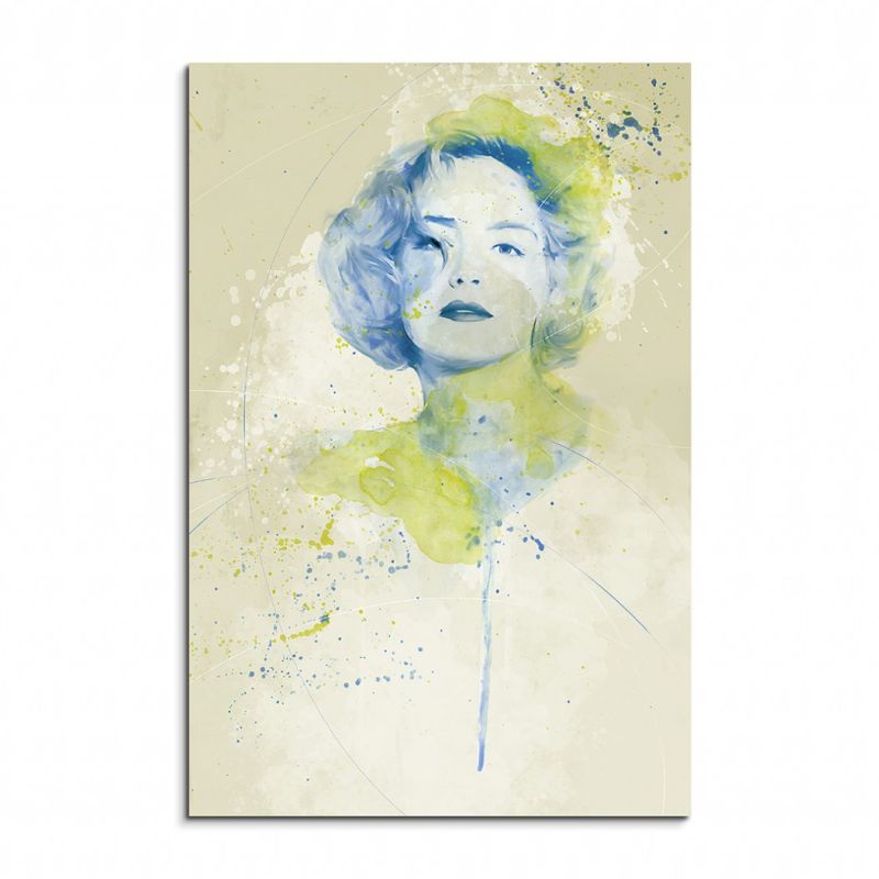 Sharon Stone III Aqua 90x60cm Wandbild Aquarell Art