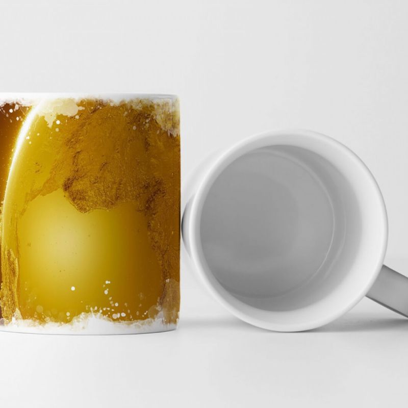 Tasse Geschenk Digitale Grafik – Goldene Erde