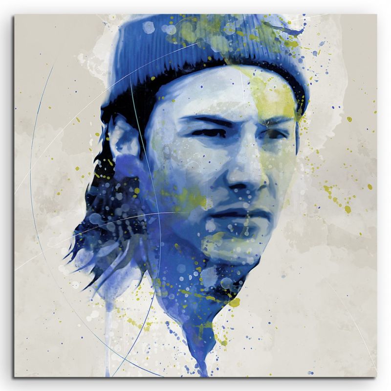 Keanu Reeves I Aqua 60x60cm Wandbild Aquarell Art