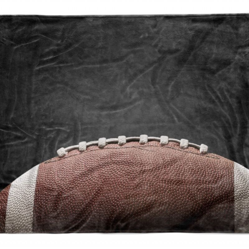 Handtuch Strandhandtuch Saunatuch Kuscheldecke  mit Fotomotiv American Football