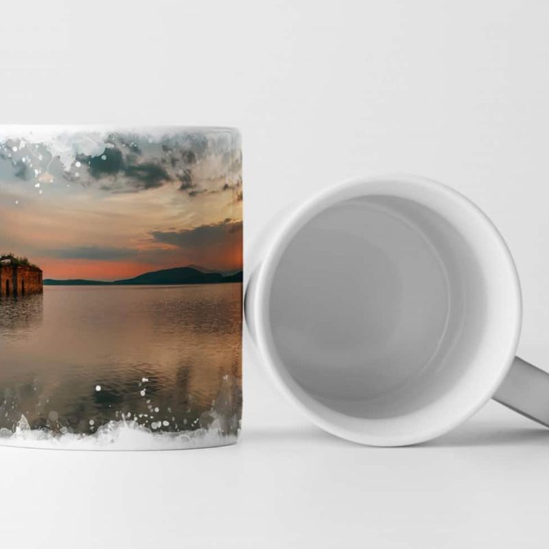 Tasse Geschenk Naturfotografie – Sonnenuntergang in Bulgarien