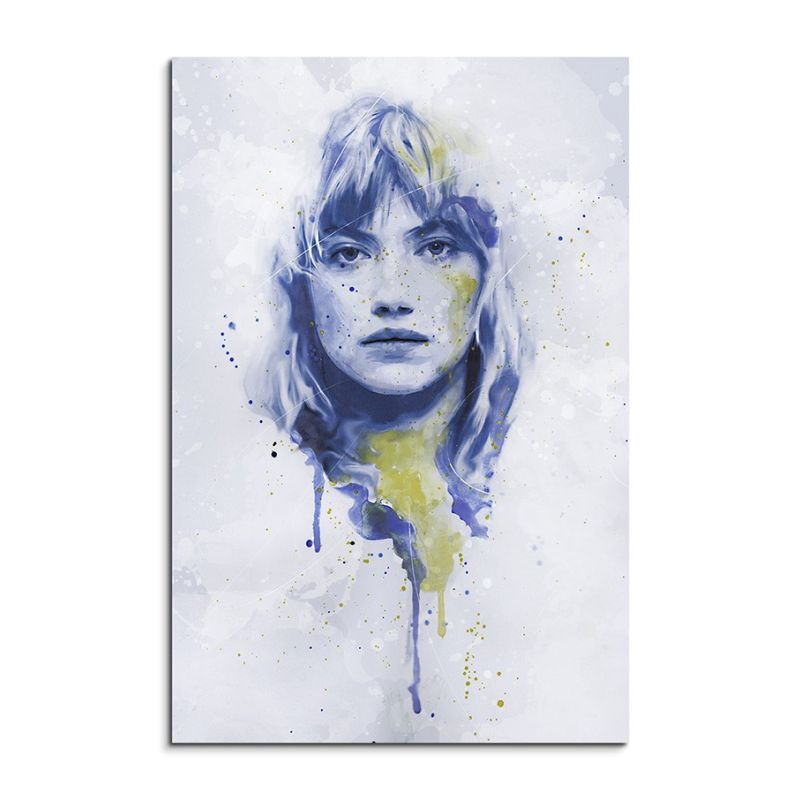 Imogen Poots I Splash 90x60cm Kunstbild als Aquarell auf Leinwand