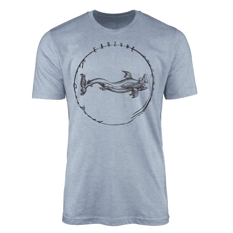 T-Shirt Tiefsee Fische – Serie: Sea Creatures , feine Struktur und sportlicher Schnitt / Sea 064