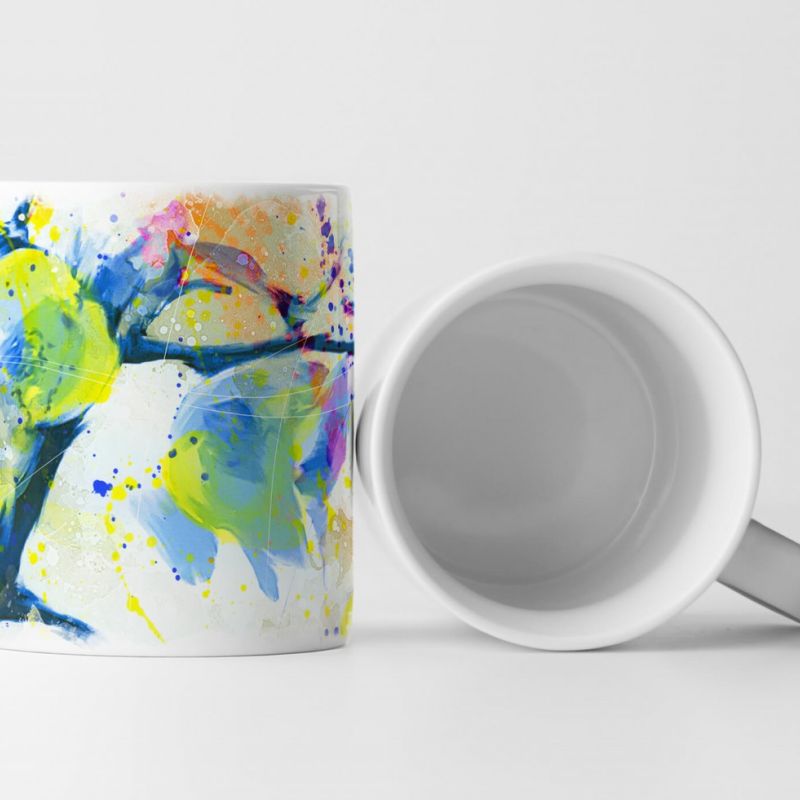 Zweig Tasse als Geschenk,  Design Sinus Art