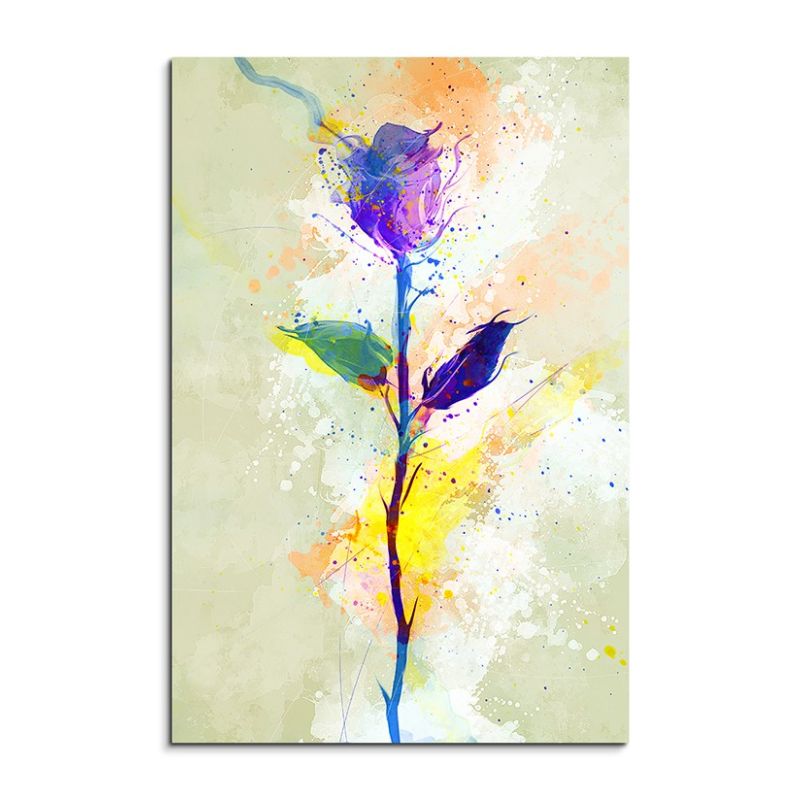 Roser 90x60cm Aquarell Art Leinwandbild