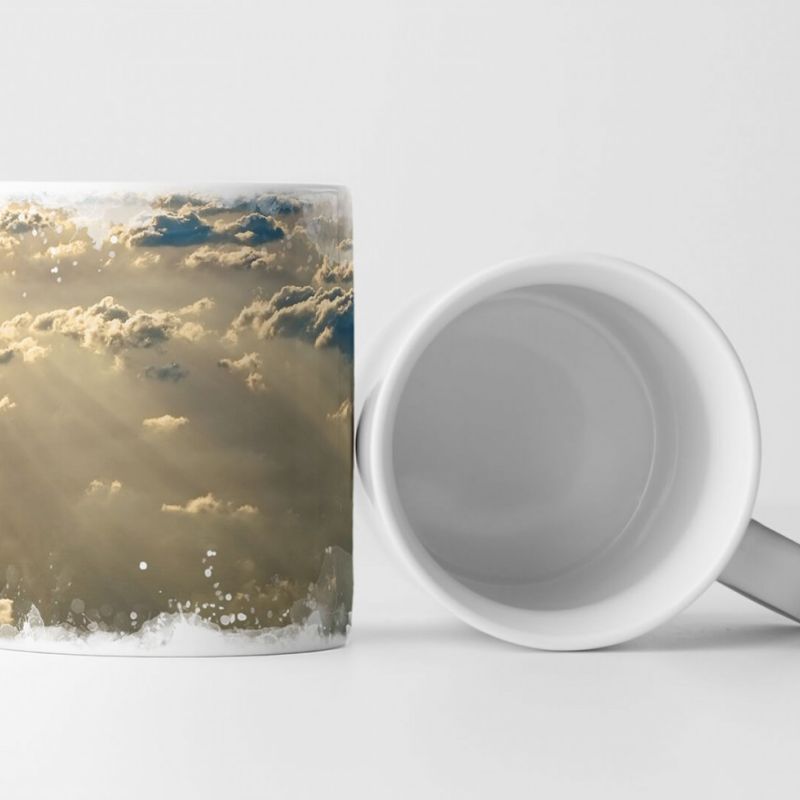 Tasse Geschenk Landschaftsfotografie – Wolken über dem Ozean