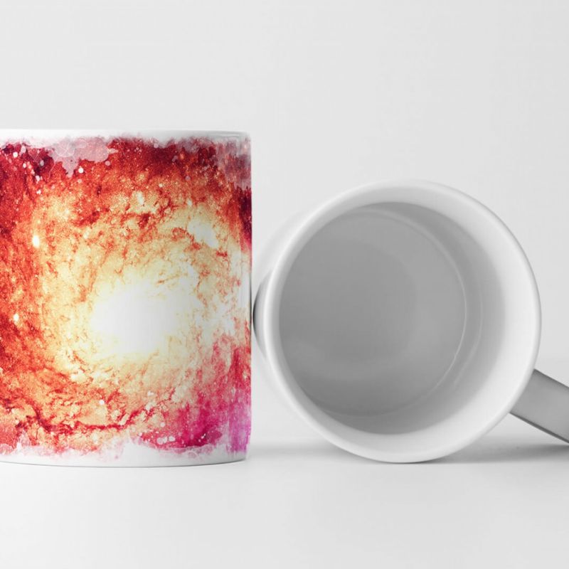 Tasse Geschenk Illustration – Magenta Galaxie