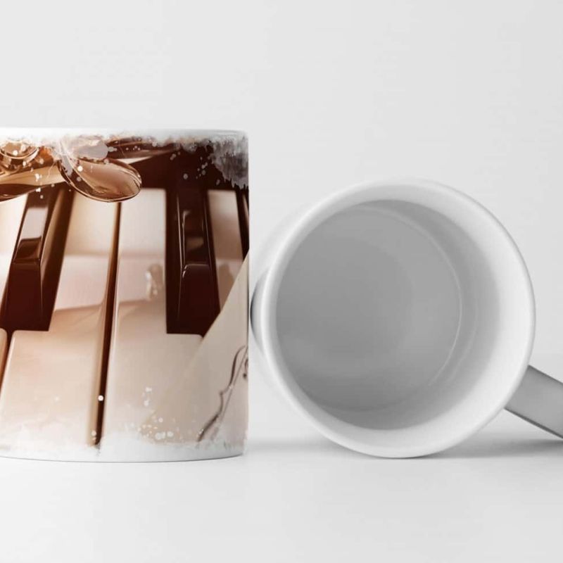 Tasse Geschenk Fotografie – Piano und Flöte