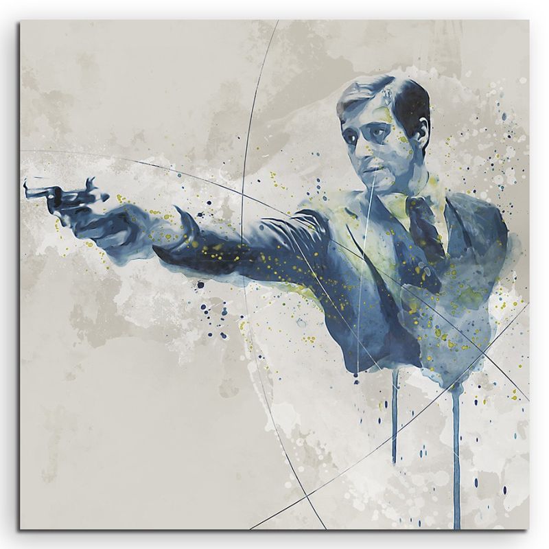 Al Pacino Der Pate Aqua 60x60cm Aqua Art Wandbild