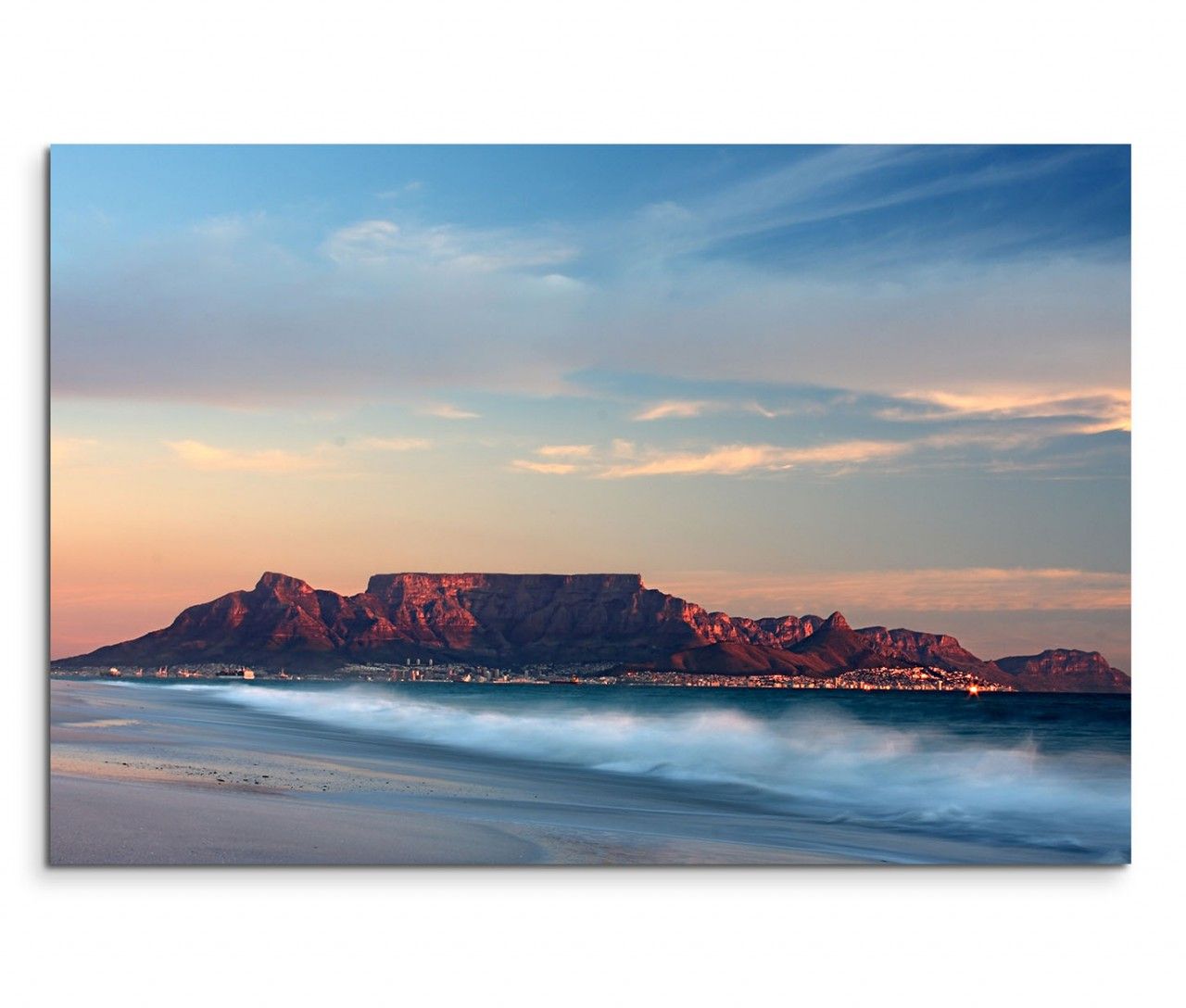 120x80cm Wandbild Afrika Kapstadt Meer Nebel