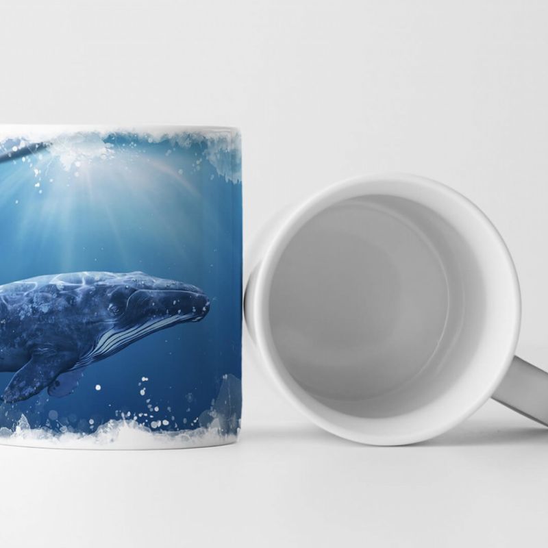 Tasse Geschenk Tierfotografie – Wal im Meer