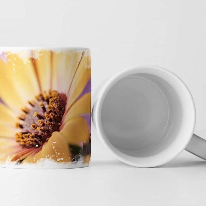 Tasse Geschenk Gänseblümchen gelb – Fotografie