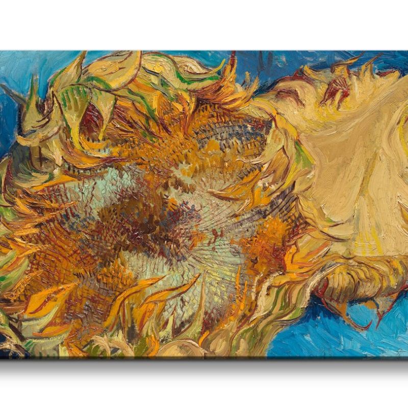 Remaster 120x60cm Vincent Van Gogh’s Sonnenblumen Impressionismus Farbenfroh zeitlose Kunst