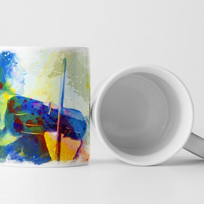 Violine Player Tasse als Geschenk,  Design Sinus Art