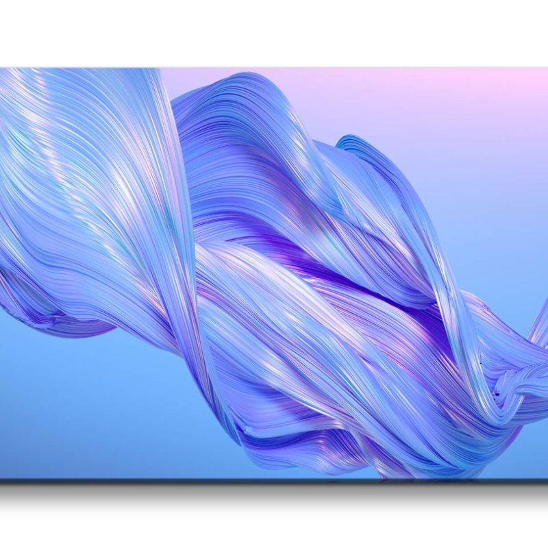 Leinwandbild 120x60cm 3d Art Abstrakt Energie Dekorativ Kunstvoll Modern Blau