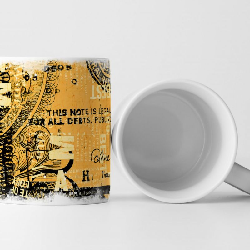 Tasse Geschenk Digitale Grafik – Amerikanische Collage Fonts