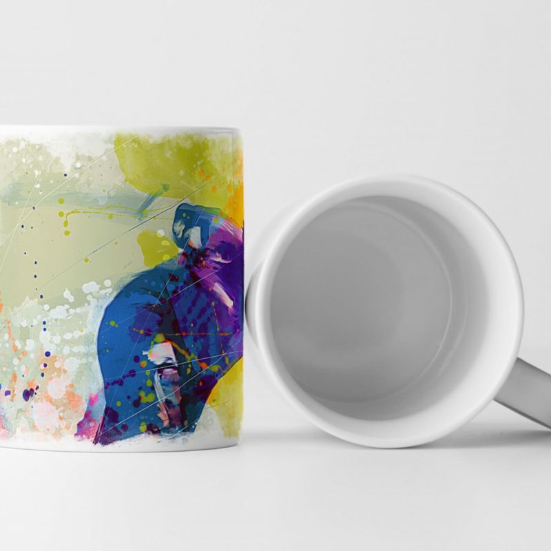 Eisschnelllauf I Tasse als Geschenk,  Design Sinus Art