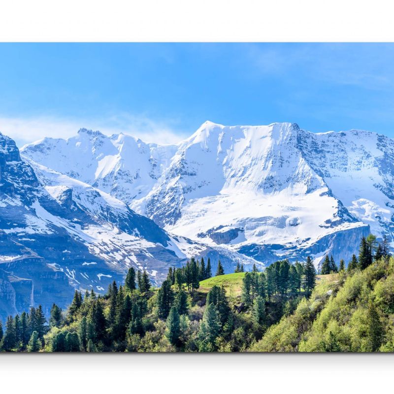 Alpenlandschaft in der Schweiz – Leinwandbild