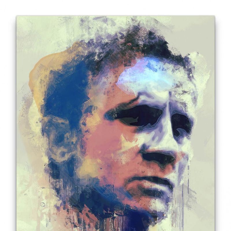 James Bond Daniel Craig Porträt Abstrakt Kunst 007 60x90cm Leinwandbild