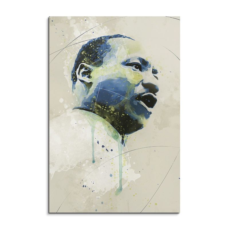 Martin Luther King Aqua 90x60cm Aqua Art Wandbild