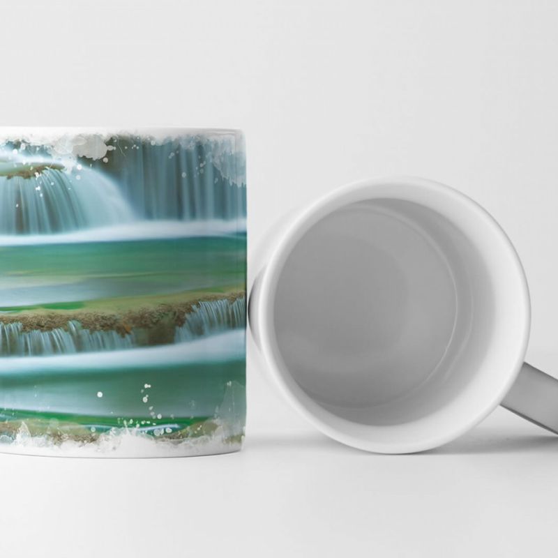 Tasse Geschenk Landschaftsfotografie – Huay Mae Kamin Nationalpark Kanjanaburi Thailand