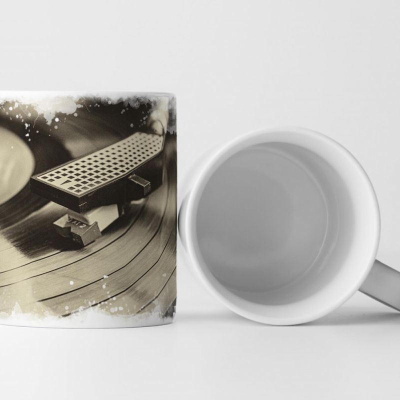 Tasse Geschenk Fotografie – Schallplattenspieler in Retro