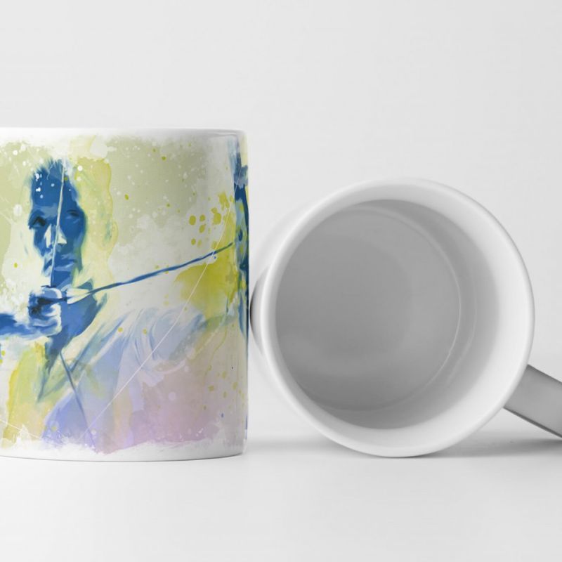 Bogenschiessen I Tasse als Geschenk,  Design Sinus Art