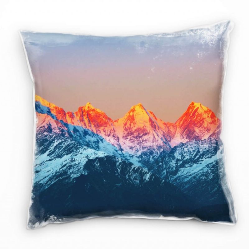 Landschaften, Felsen, Berge, Sonnenlicht Deko Kissen 40x40cm für Couch Sofa Lounge Zierkissen