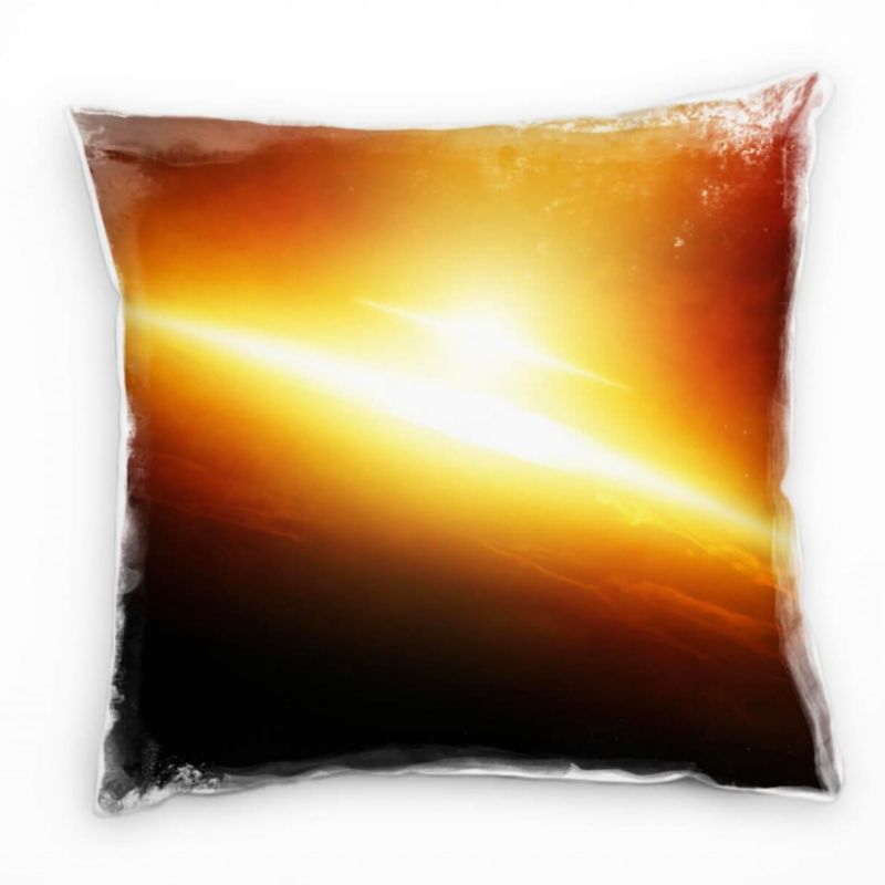 Abstrakt, Natur, Sonnenaufgang, Erde, Universum Deko Kissen 40x40cm für Couch Sofa Lounge Zierkissen