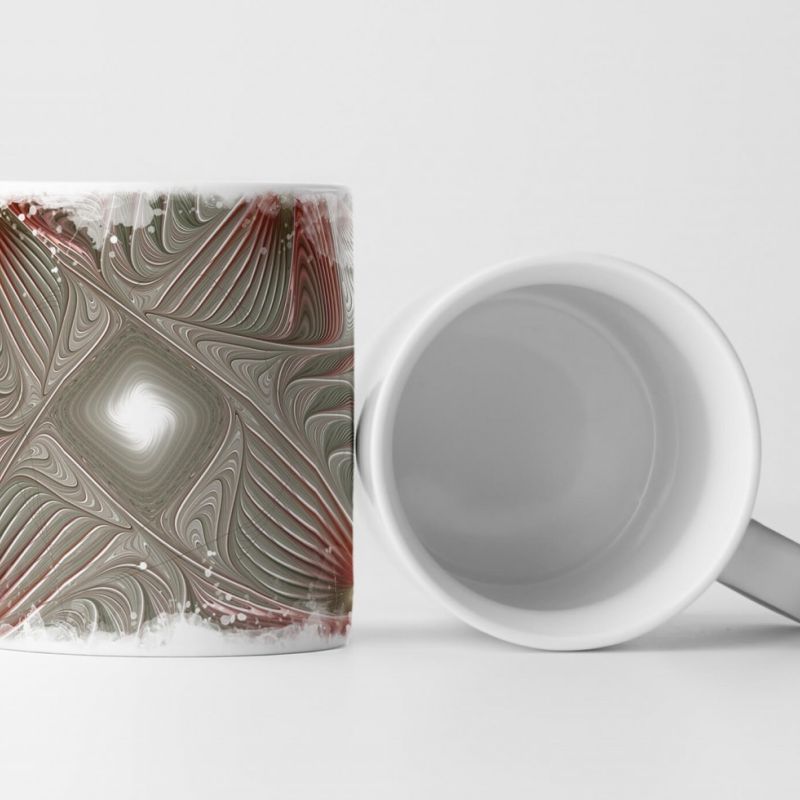 Tasse Geschenk Digitale Grafik – Fließende Geometrie