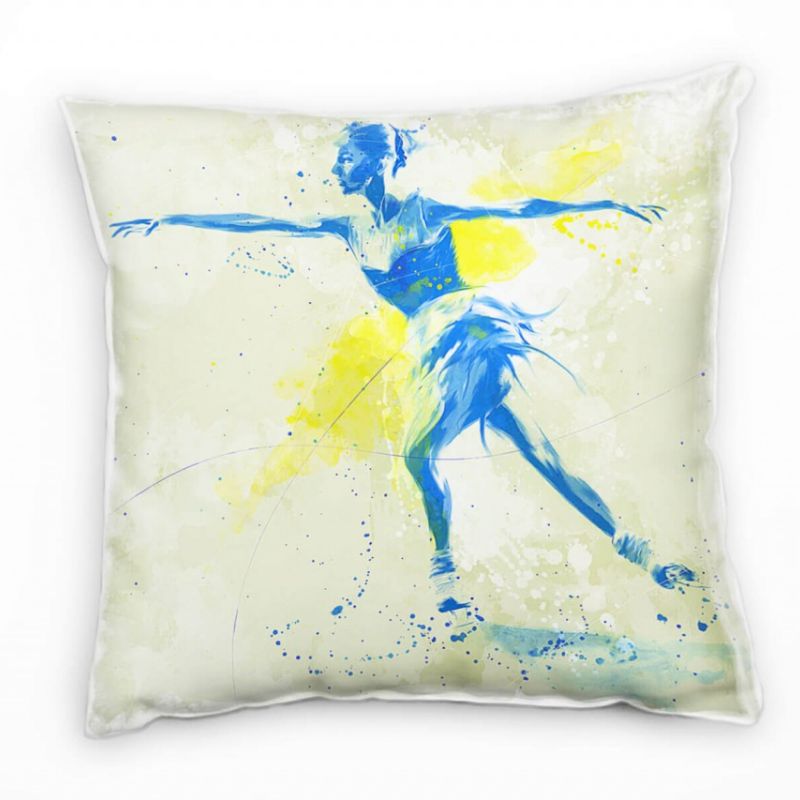 Eiskunstlauf II Deko Kissen Bezug 40x40cm für Couch Sofa Lounge Zierkissen