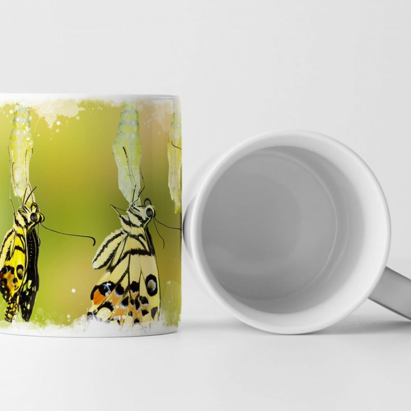 Tasse Geschenk Tierfotografie – Schlüpfende Schmetterlinge