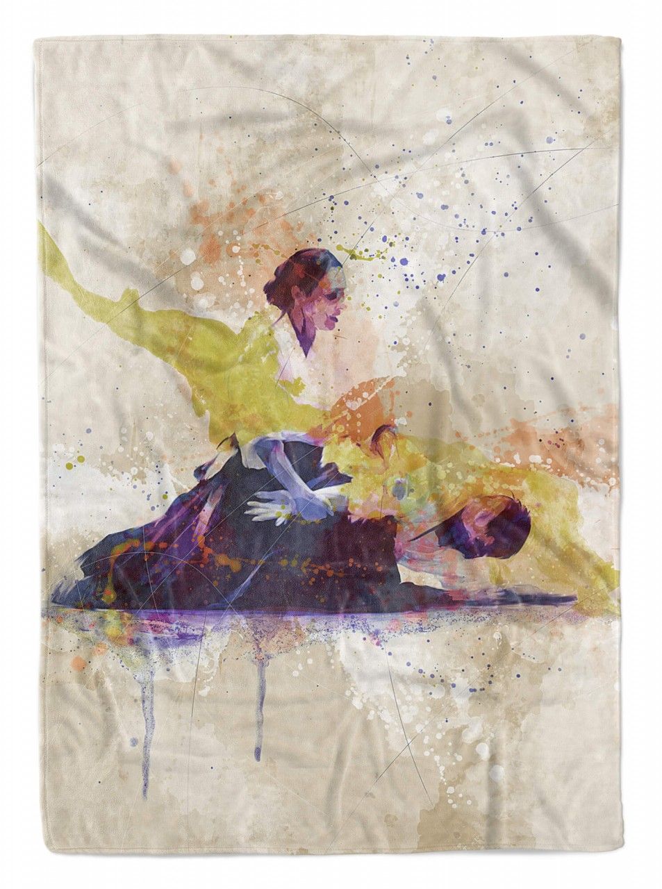 SplashArt Sport Handtuch Strandhandtuch Saunatuch Kuscheldecke Kunstvoll Aikido Sporthand