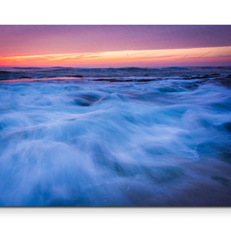 Wellen am Strand  Californien – Leinwandbild