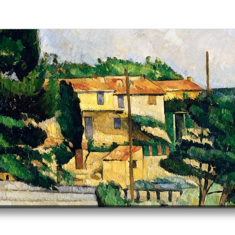 Remaster 120x60cm Paul Cézanne weltberühmtes Wandbild The Road Bridge Sommer