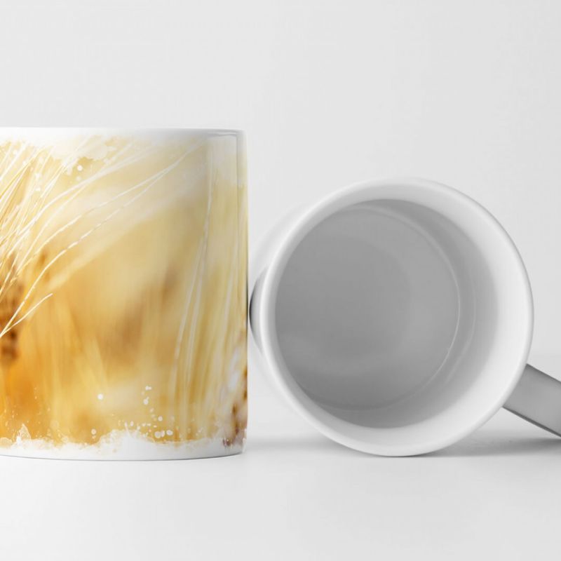 Tasse Geschenk Naturfotografie – Weizenhalme im Wind