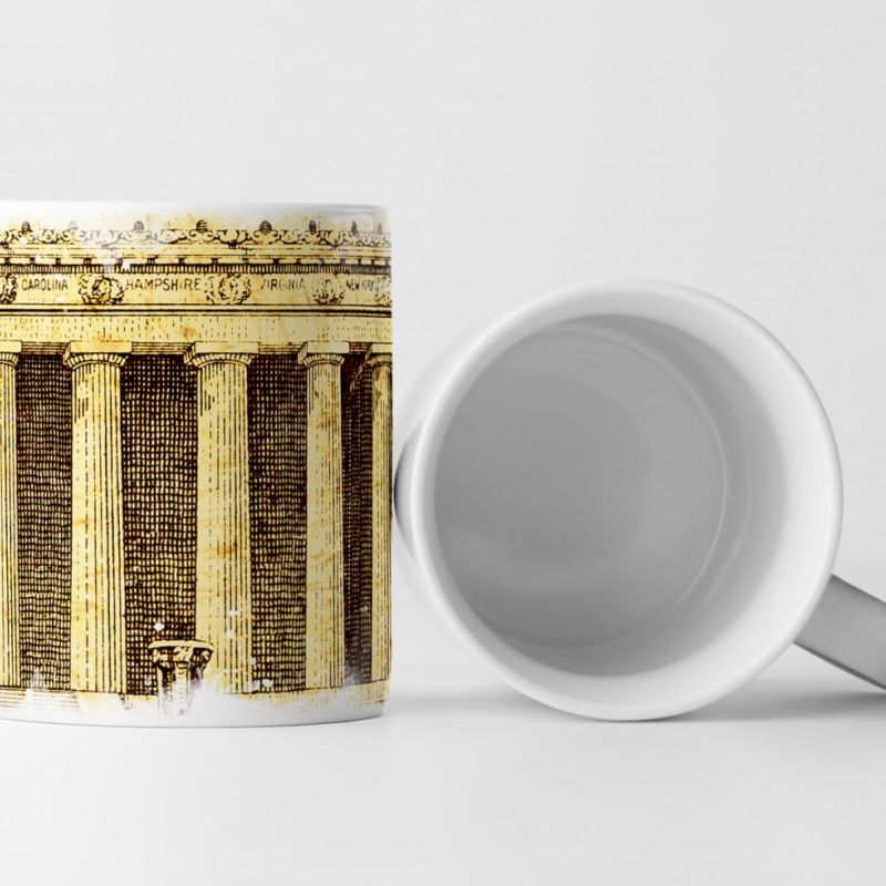 Tasse Geschenk Künstlerische Fotografie – Dollarnote im Detail