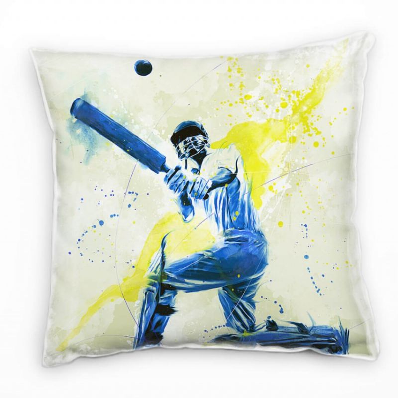 Cricket Deko Kissen Bezug 40x40cm für Couch Sofa Lounge Zierkissen