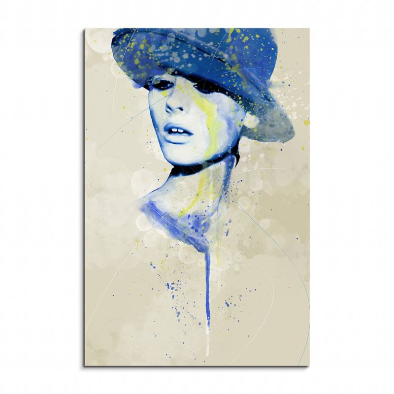 Helena Aqua 90x60cm Wandbild Aquarell Art