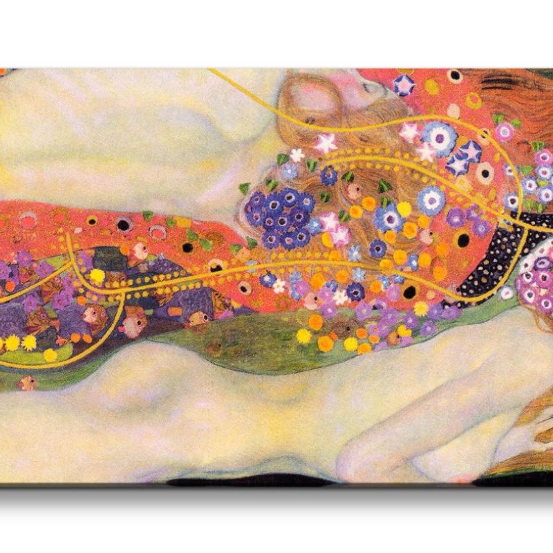 Remaster 120x60cm Gustav Klimt’s Water Serpents II Vintage Kult Farbenfroh Zeitlos