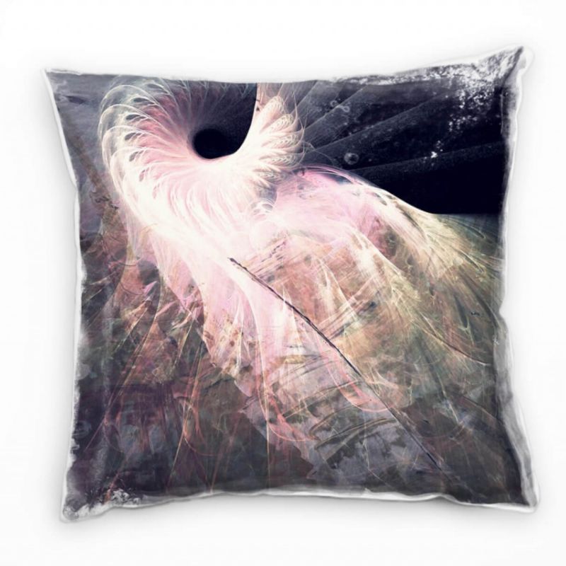 Couch Sofa Lounge Zierkissen in 40x40cm Dunkelgrau Flamingo Grüngrau