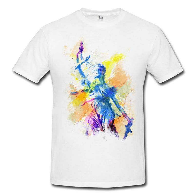 Justicia I Herren T- Shirt , Stylisch aus Paul Sinus Aquarell Color