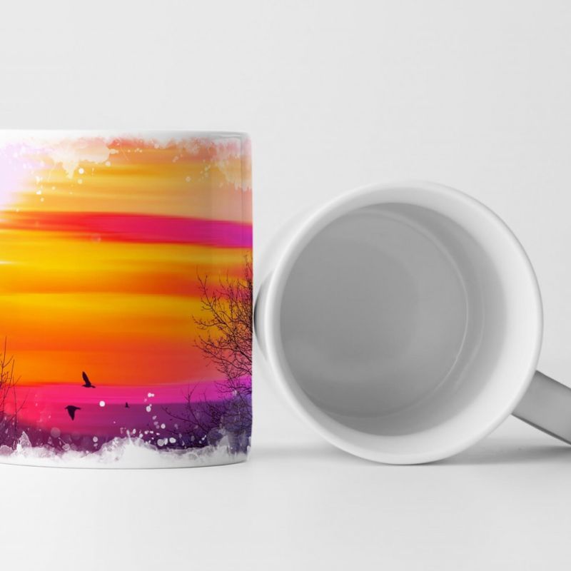 Tasse Geschenk Naturfotografie – farbenfrohe Landschaft